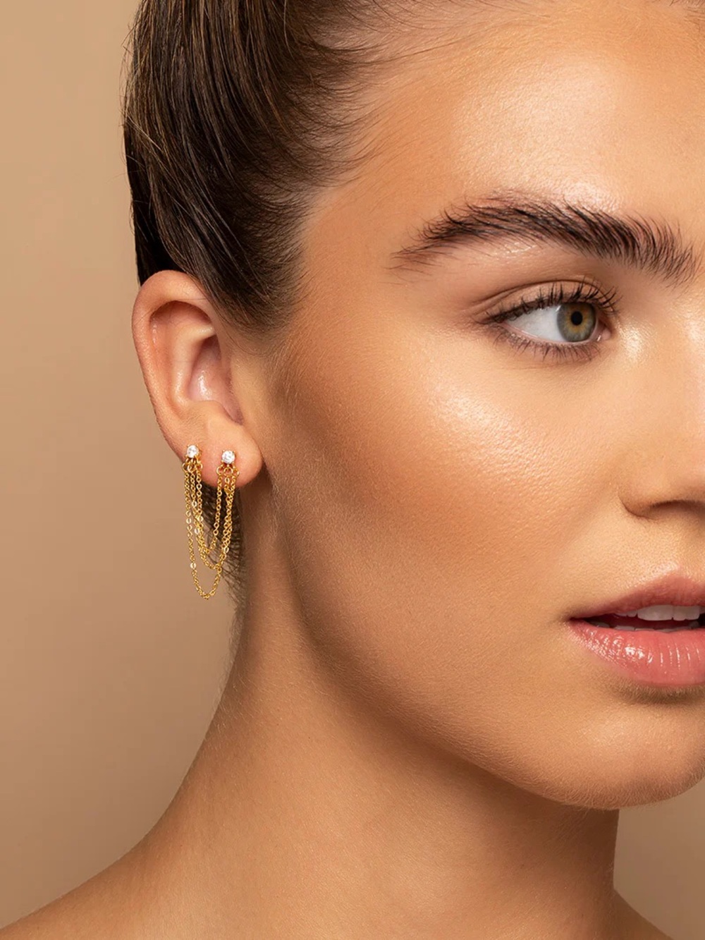 Uncommon James Triple Chain Ear Climber